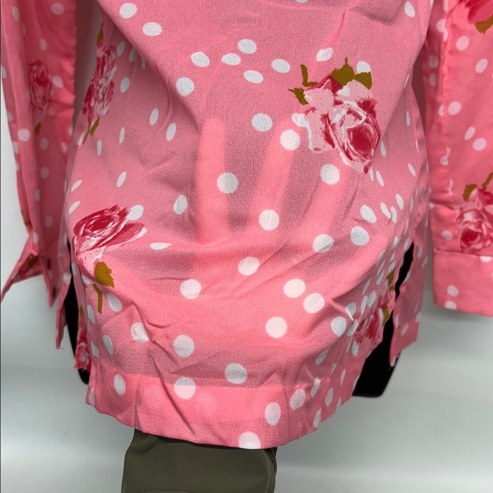 Alex Colman Pink Floral Women's Blouse - Picture 8 of 8